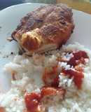Apanado de pechuga con tocineta