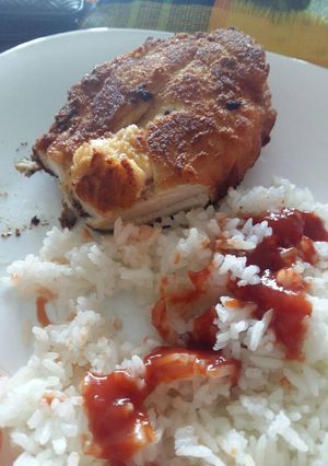 Una foto de Apanado de pechuga con tocineta