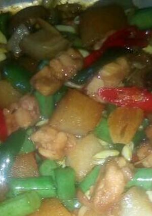 Foto resep Oseng kikil campur sari
