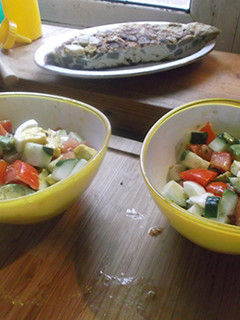 Una foto de Ensalada a taquitos con sal trufada