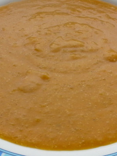 Una foto de Crema de calabaza con quinoa