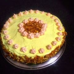 Creamy butterscotch cake A picture of Creamy butterscotch cake.