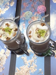 عکسی از دستور میلک شیک موز با ارده