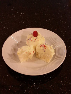 A picture of White Chocolate Truffle Cupcakes with Whipped White Chocolate Mascarpone Frosting.