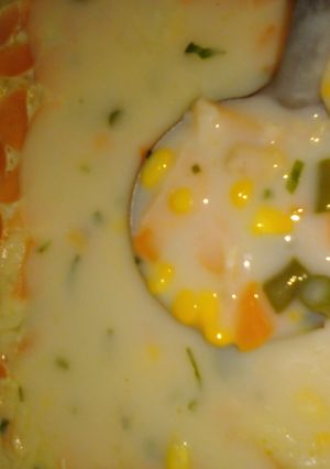 Foto resep Cream sup sayuran beku