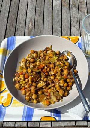 Una foto de Garbanzos al horno