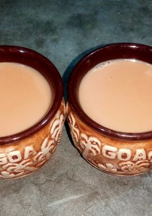 A picture of Masala ginger tea.