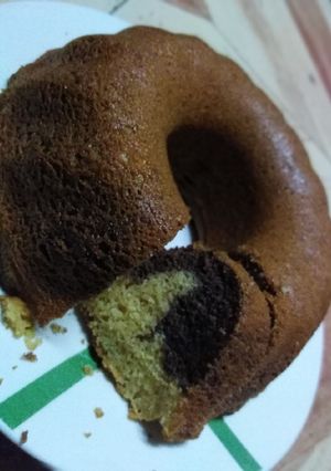 صورة لوصفة الكيكة الرخاميه