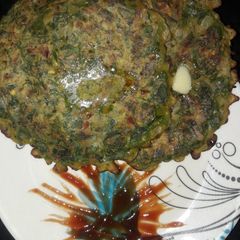 A picture of Spinach Chilla.