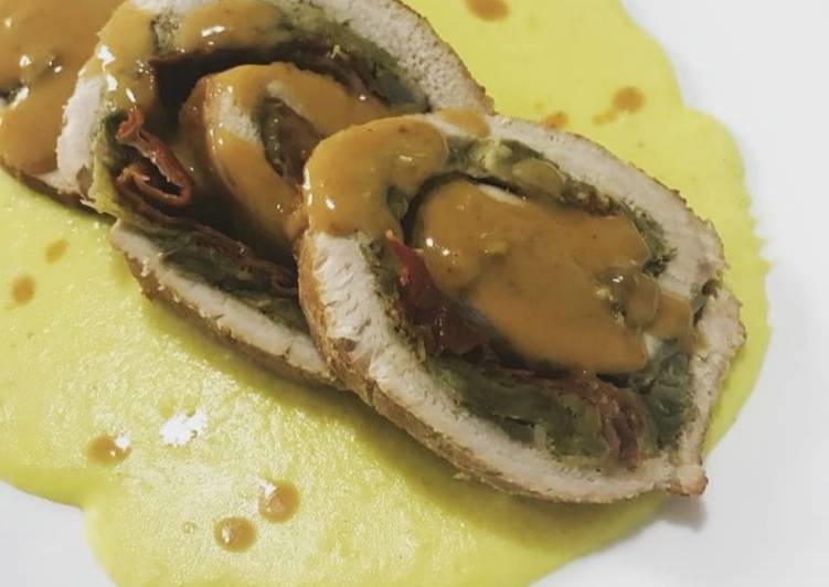 Arista di maiale farcita con carciofi