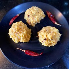 A picture of Aloo Bharta- Indian Mashed Potatoes.