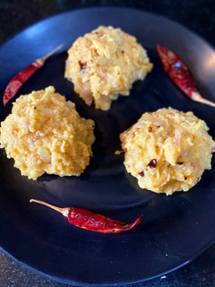 A picture of Aloo Bharta- Indian Mashed Potatoes.