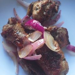 A picture of Pan grilled chicken.