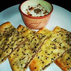 A picture of Qeema Naan😋😍(Homemade).