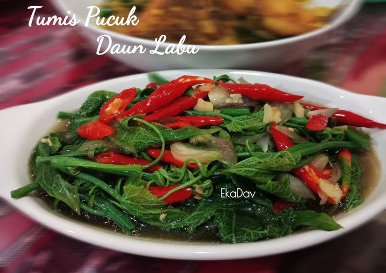 Resep Tumis Pucuk Daun Labu Anti Gagal