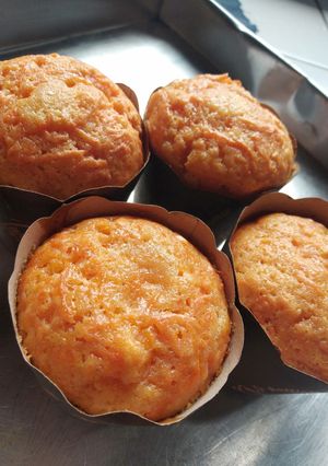 Foto resep Pumpkin muffin / muffin labu kuning