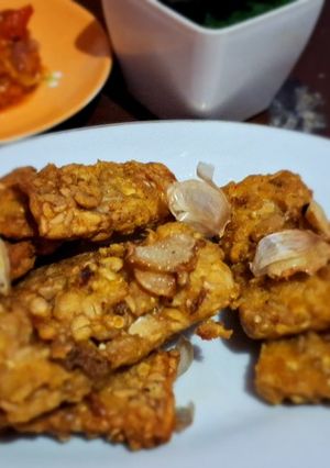 Foto resep Tempe goreng bawang putih