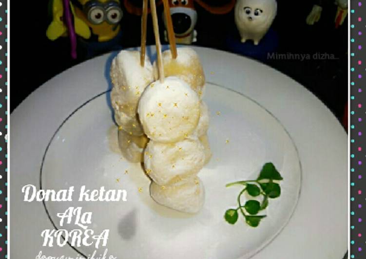 Donat ketan tusuk ala korea