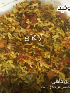 عکسی از دستور ته چین تن ماهی