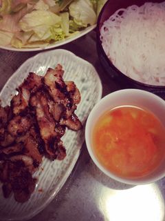 Hình của món Bún chả.