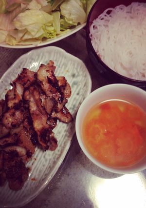 Hình của món Bún chả.