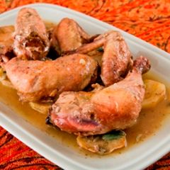 Chicken and potato casserole - djej bil furn A picture of Chicken and potato casserole - djej bil furn.