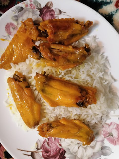 عکسی از دستور کته با بال تابه ای
