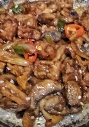 Foto resep Jamur kancing tempe kecap wijen