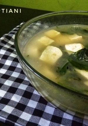Foto resep 29. Sayur bayam tahu putih
