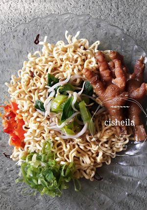 Foto resep Mie ayam ceker simple
