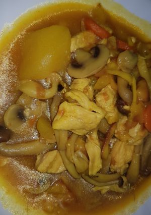 Una foto de Gazpacho manchego con setas