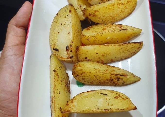 Cara Buat Potato Wedges Non Oven Irit Anti Gagal
