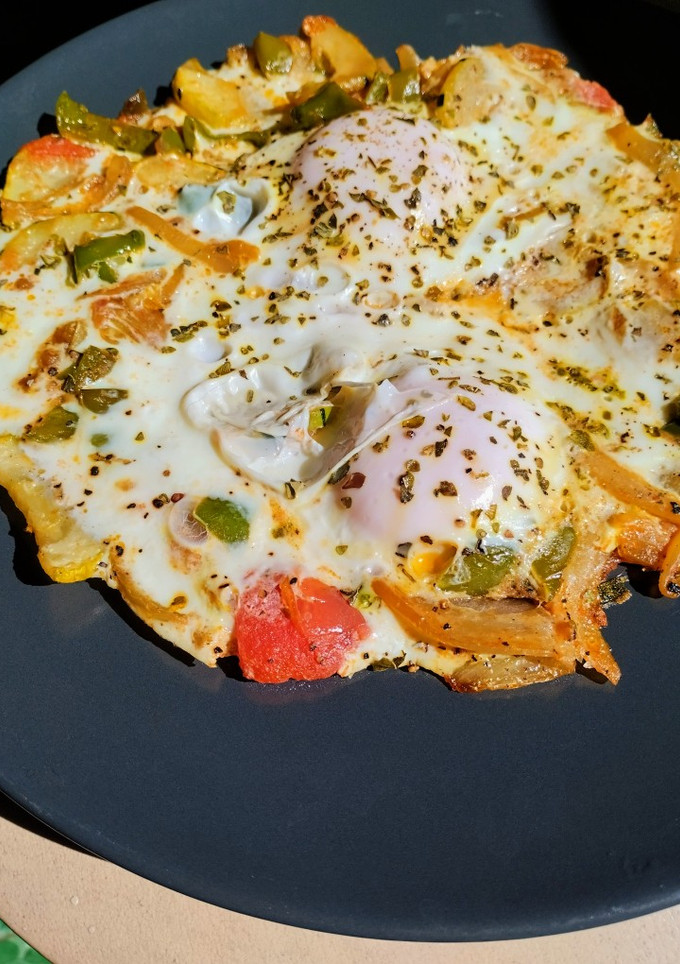 Una foto de Huevos desayuno