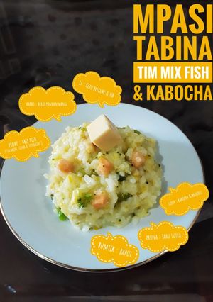 Foto resep Mpasi tim mix fish dgn kabocha