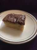 Pastel de plátano con crema de avellanas