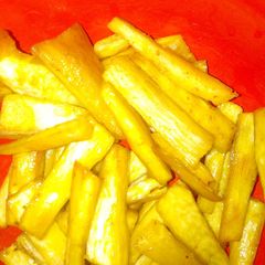 A picture of Spicy fried yam.