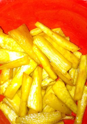 A picture of Spicy fried yam.