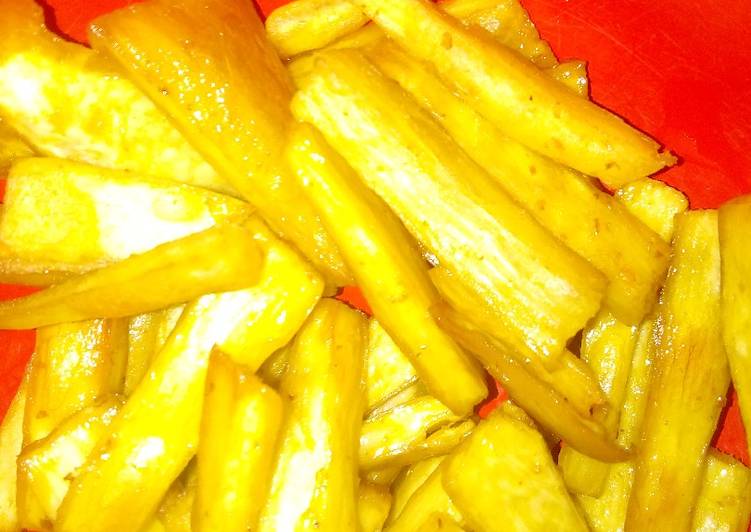 Recipe of Super Quick Homemade Spicy fried yam | Quick Recipe For Kids