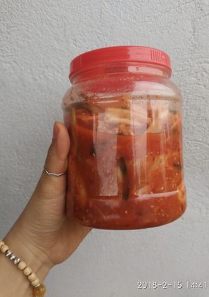 Hình của món Kim Chi kiểu Hàn.