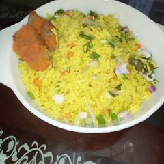A picture of Turmeric Rice.