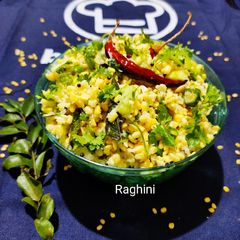 A picture of Moong dal cucumber salad(Andra style).