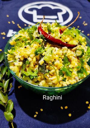 A picture of Moong dal cucumber salad(Andra style).