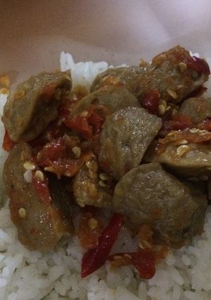Foto resep Bakso sambel penyet simple buat bekel