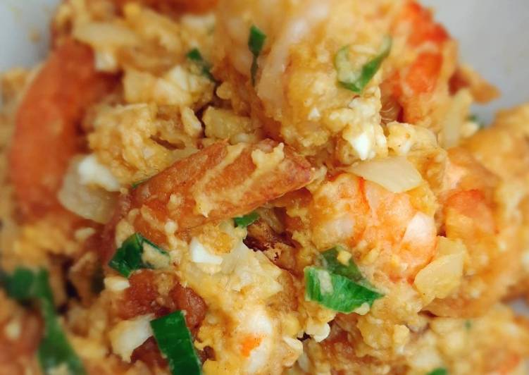 Resep Baru Udang Saus Telur Asin Nikmat Lezat