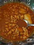 Mole de picadillo de cerdo y papas