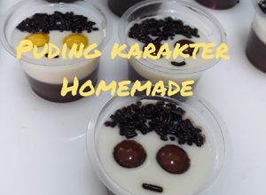 Foto resep Puding milo karakter