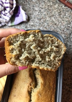 Una foto de Budín de banana y manzana