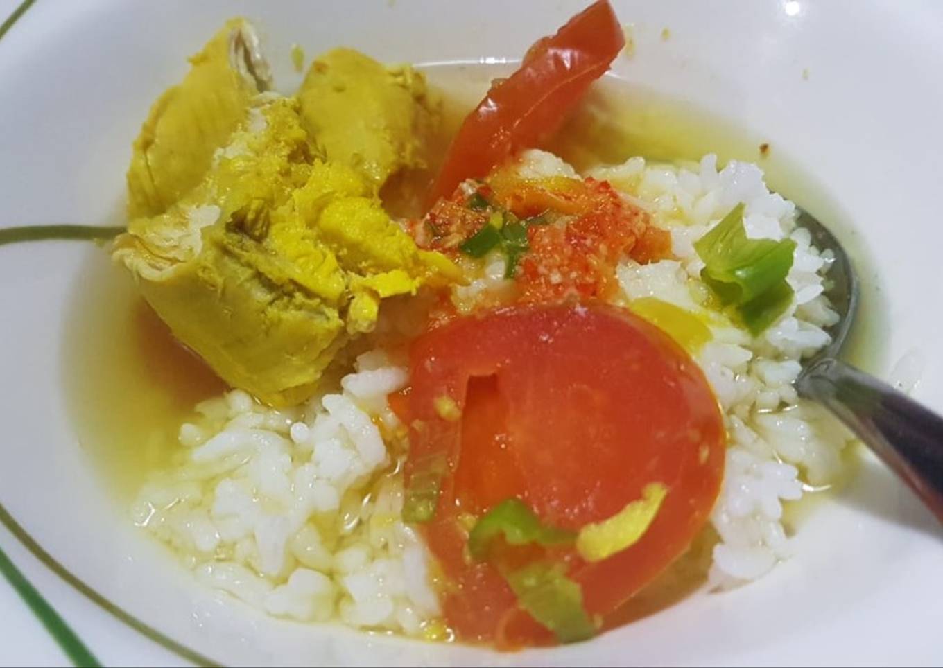 Soto Ayam tanpa minyak (oil free diet dr Joko Siswoyo)