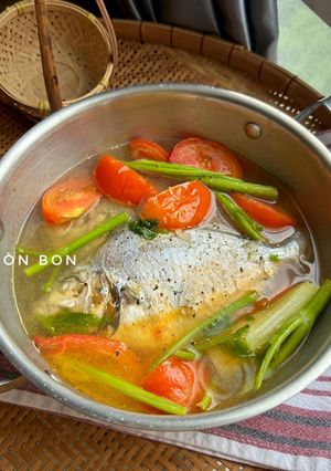 Hình của món Cá Bè Diễn Nấu Rau Cần.