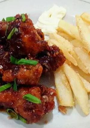 Foto resep Ayam Saus Madu (Holdak Korea)